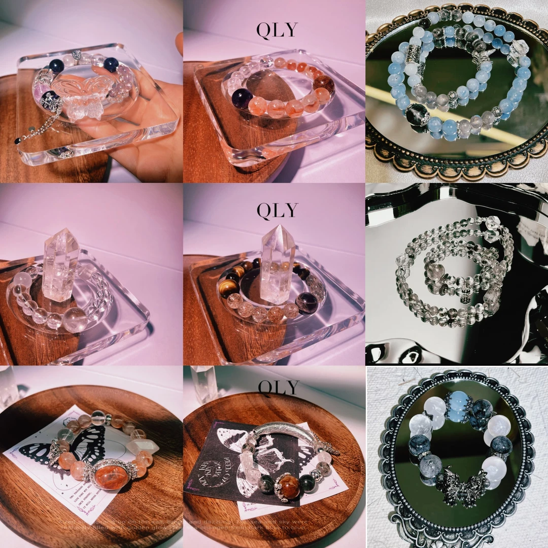 合金石英石手链 【清澜玥】diy定制手工手串链接 多样性发货