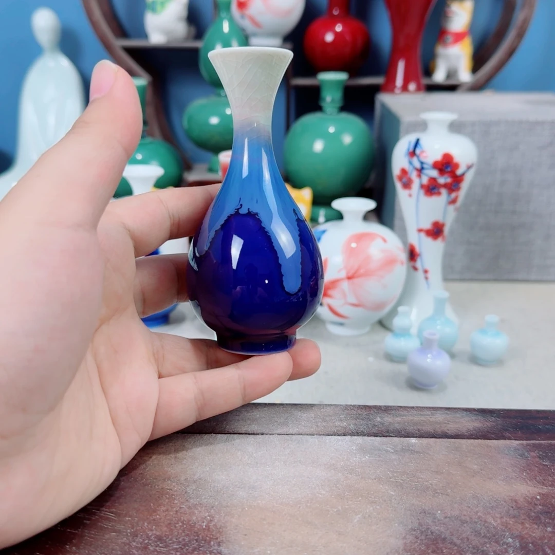 陶瓷手工小花器摆件