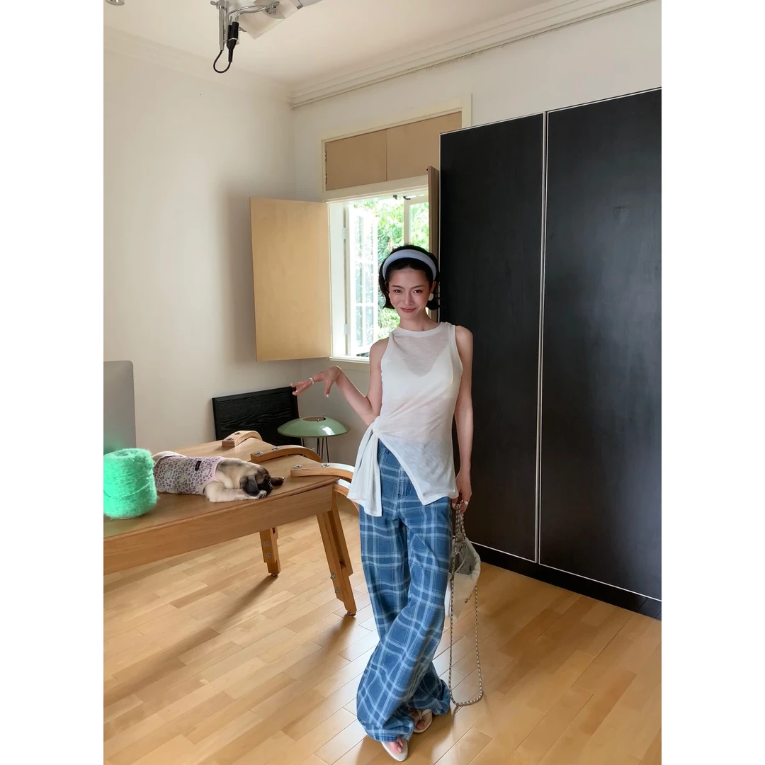 夏季新款断码捡漏.‘怀揣热忱’ 用彩色拥抱夏天侧绑带背心4306/11