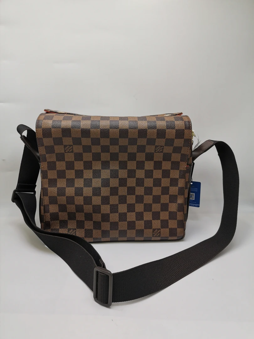 99新 LouisVuitton/路易威登 97新 17740 LV棕棋盘格豆腐包 肩包