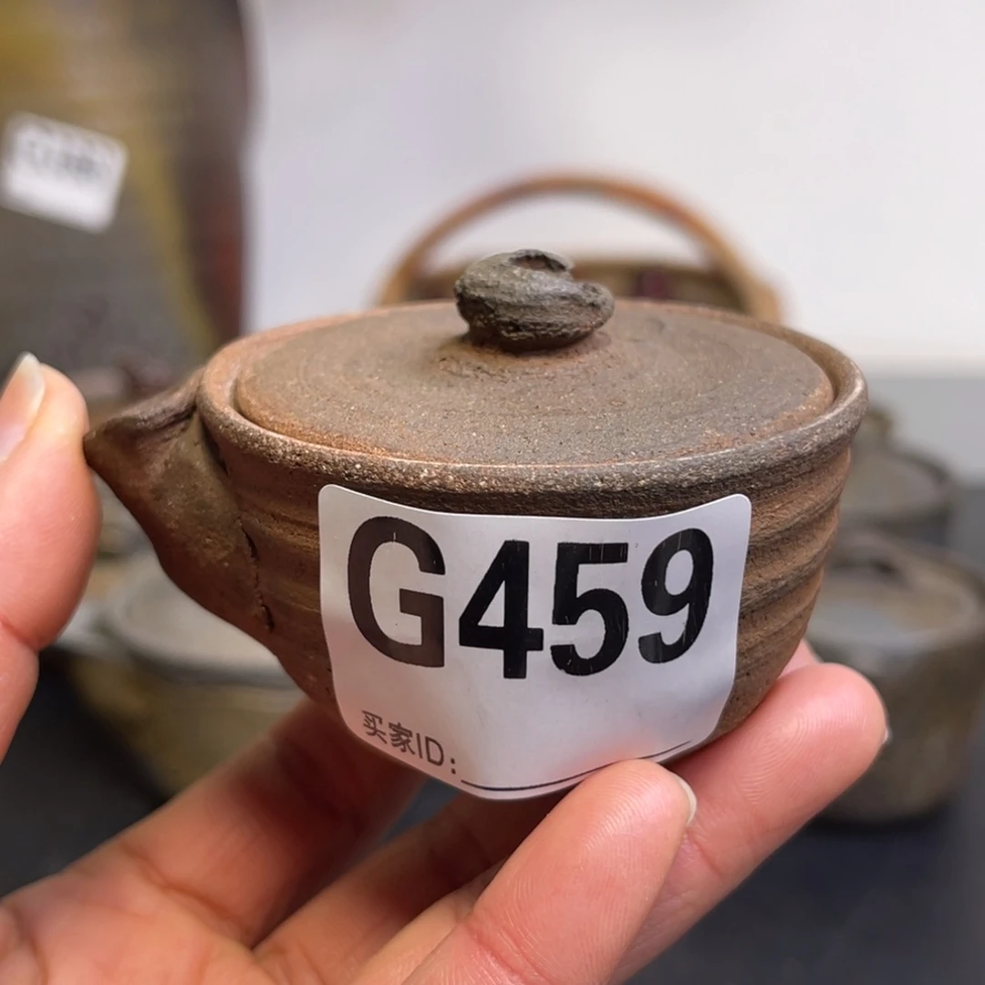 备前烧作品（炮口水台烧窑裂他****瓣