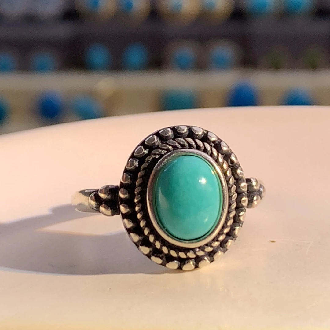 未镶嵌绿松石戒指