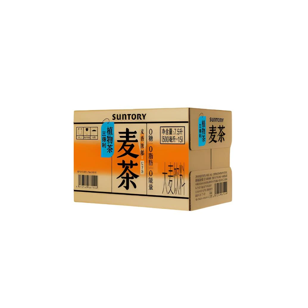 【次日达京东快递送货上门】三得利大麦茶无糖500ml*15/箱保质期到9月饮料