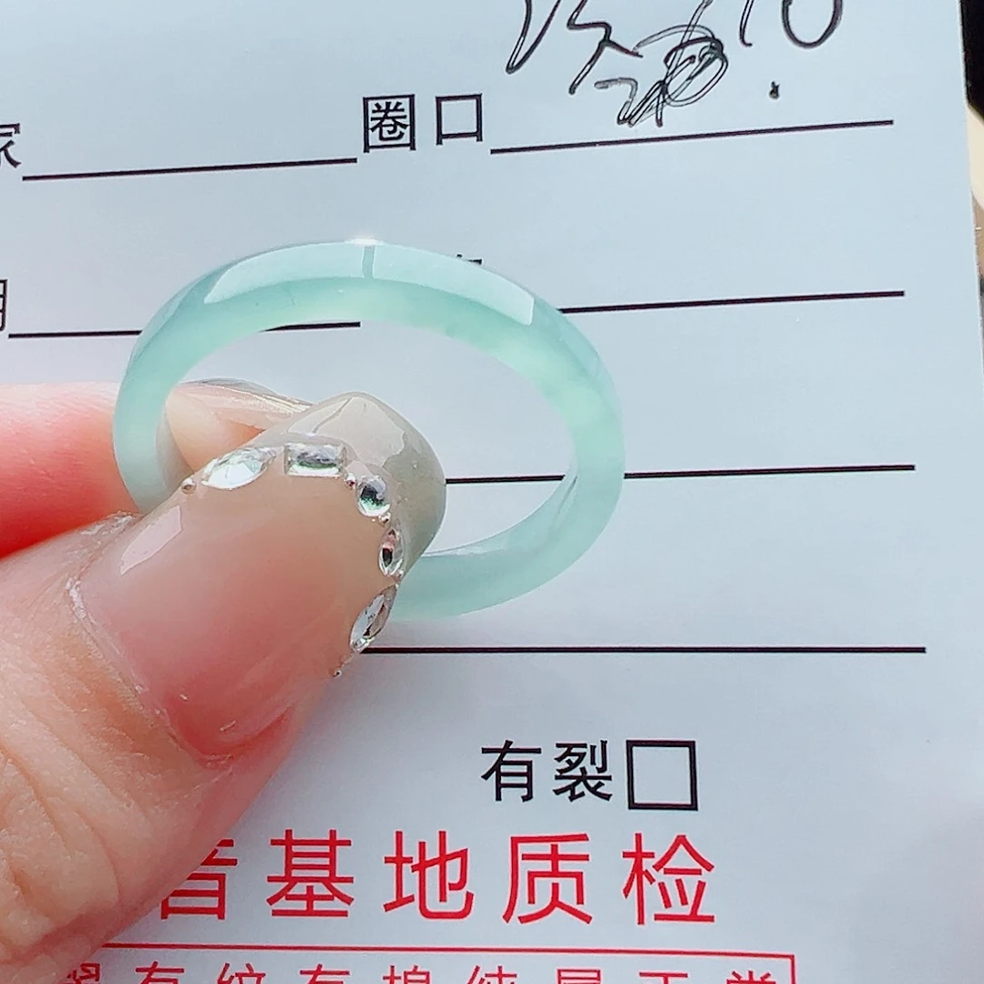 未镶嵌戒指翡翠海***夫戒圈