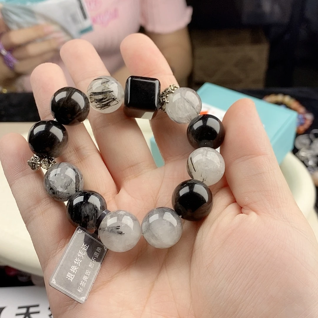 银S925镀金镶嵌手链水晶