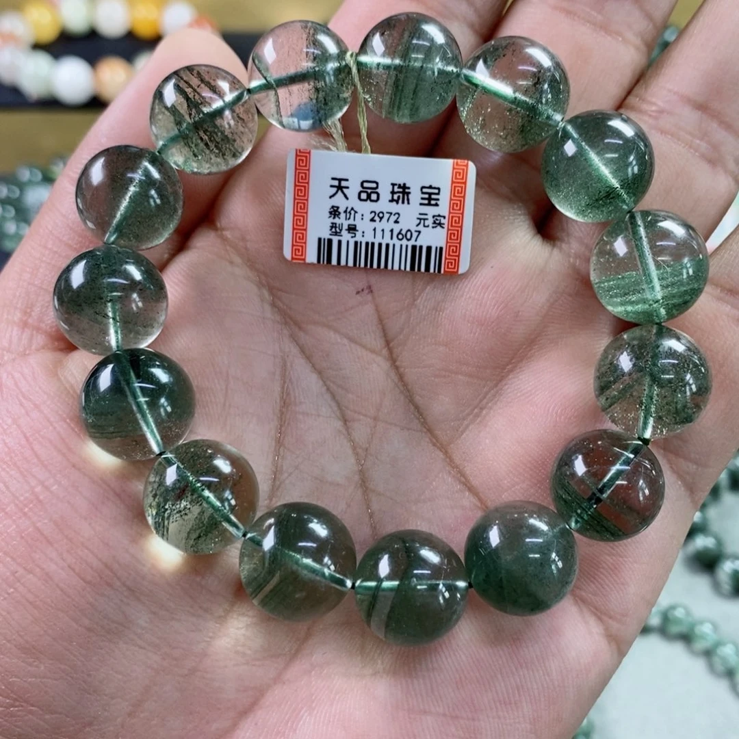水晶手串未镶嵌绿幽灵111607