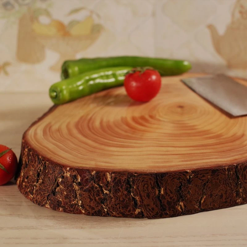 42直径8cm厚带皮款银杏木砧板家用商用加厚大菜墩