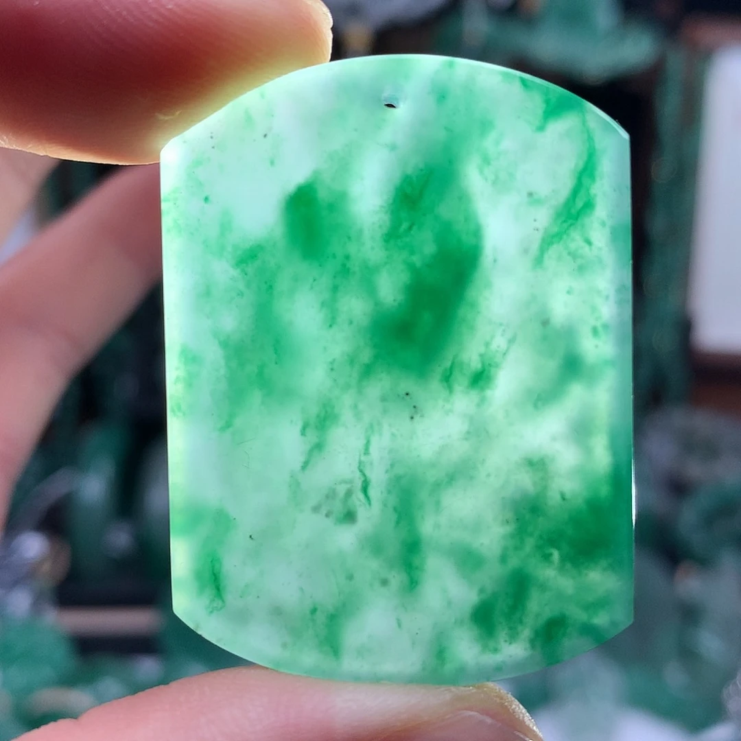 石英质玉吊坠(不含链)未镶嵌无事牌