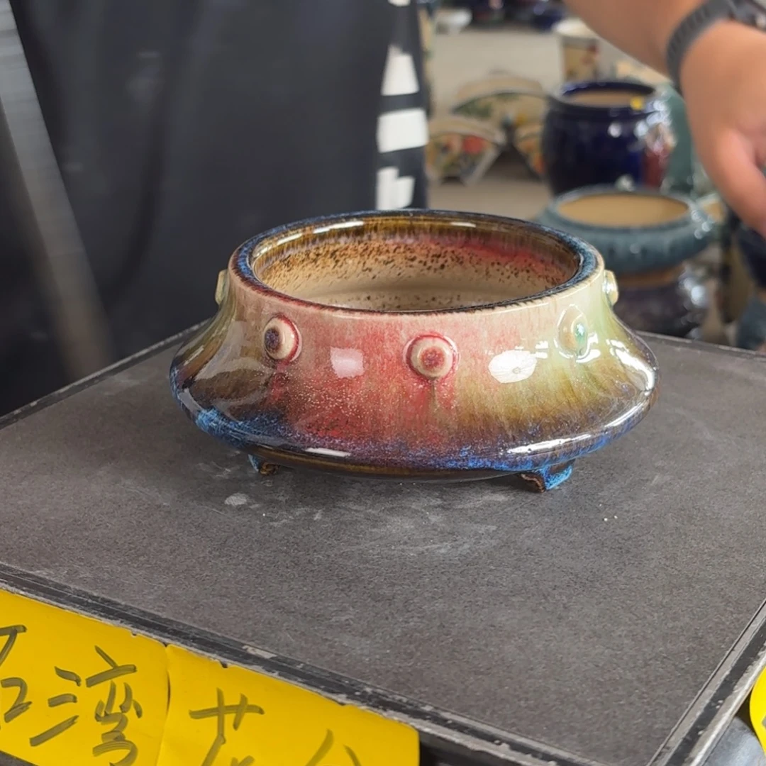 。一风堂石湾花盆 内11*5 针眼