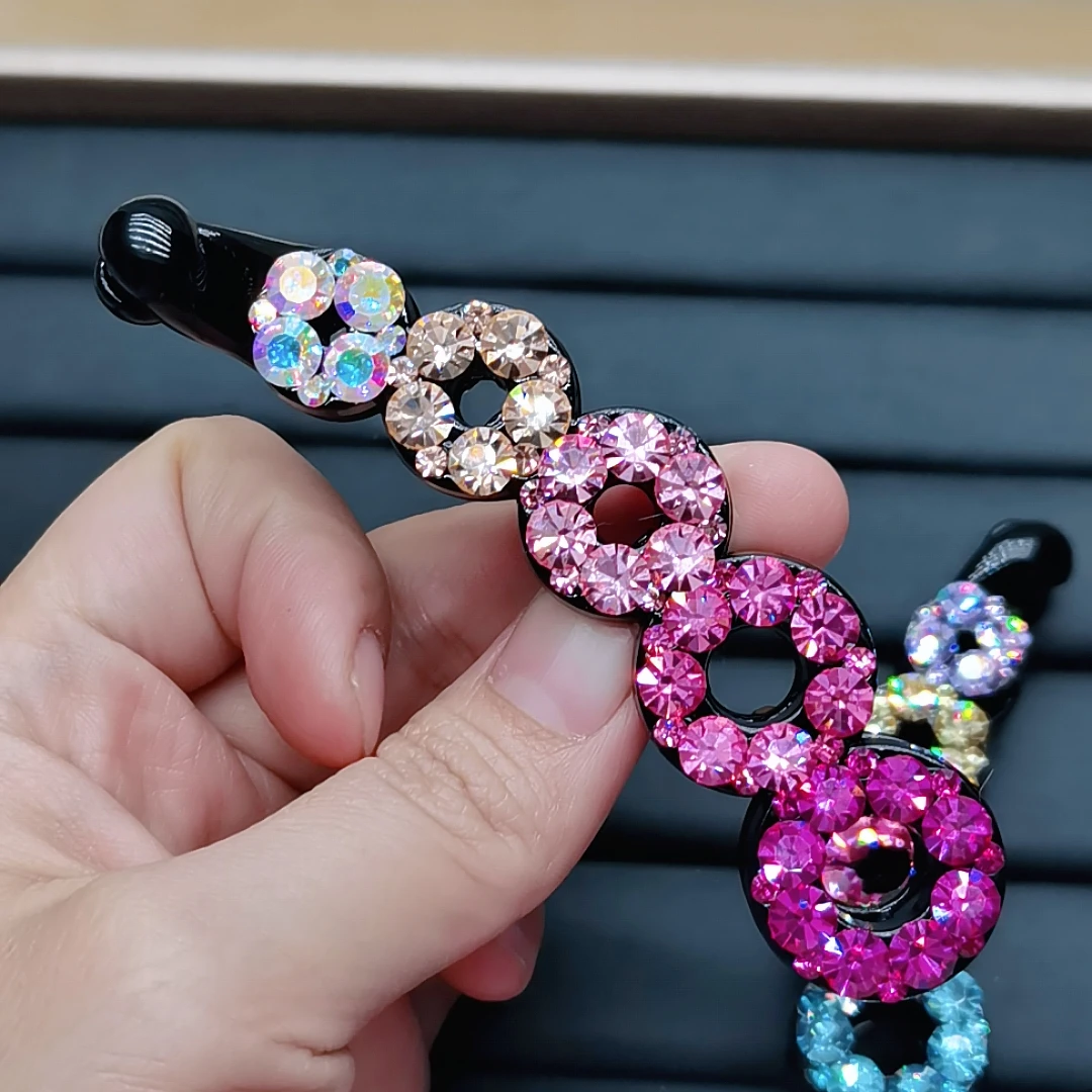 彩色简约商务/OL发卡优雅发夹边夹发饰日式时尚日韩鸭嘴夹马尾夹