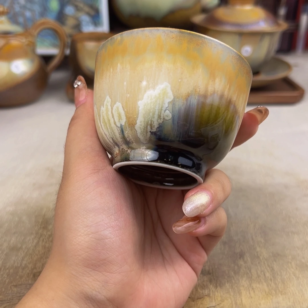 杯纯手工柴烧主人杯