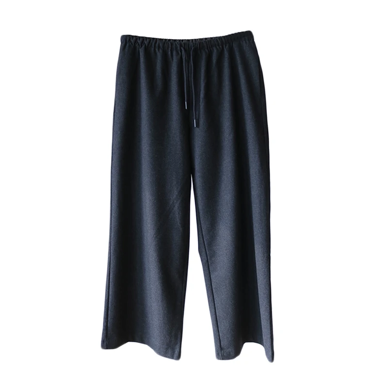 GELEISTORY 女士松紧腰羊毛直筒休闲裤 GL10291