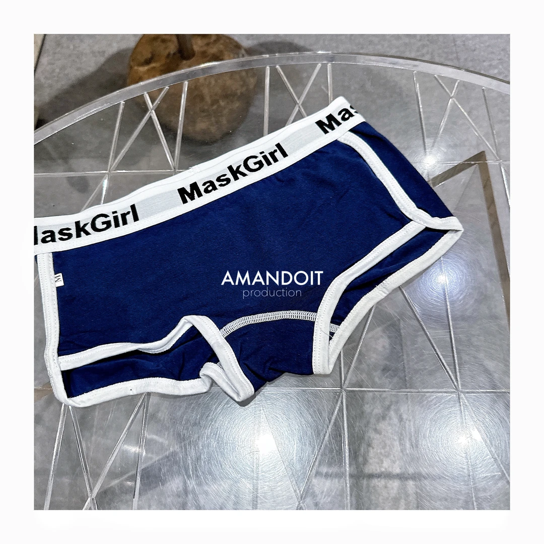 4097丨英文织带撞边防走光打底裤