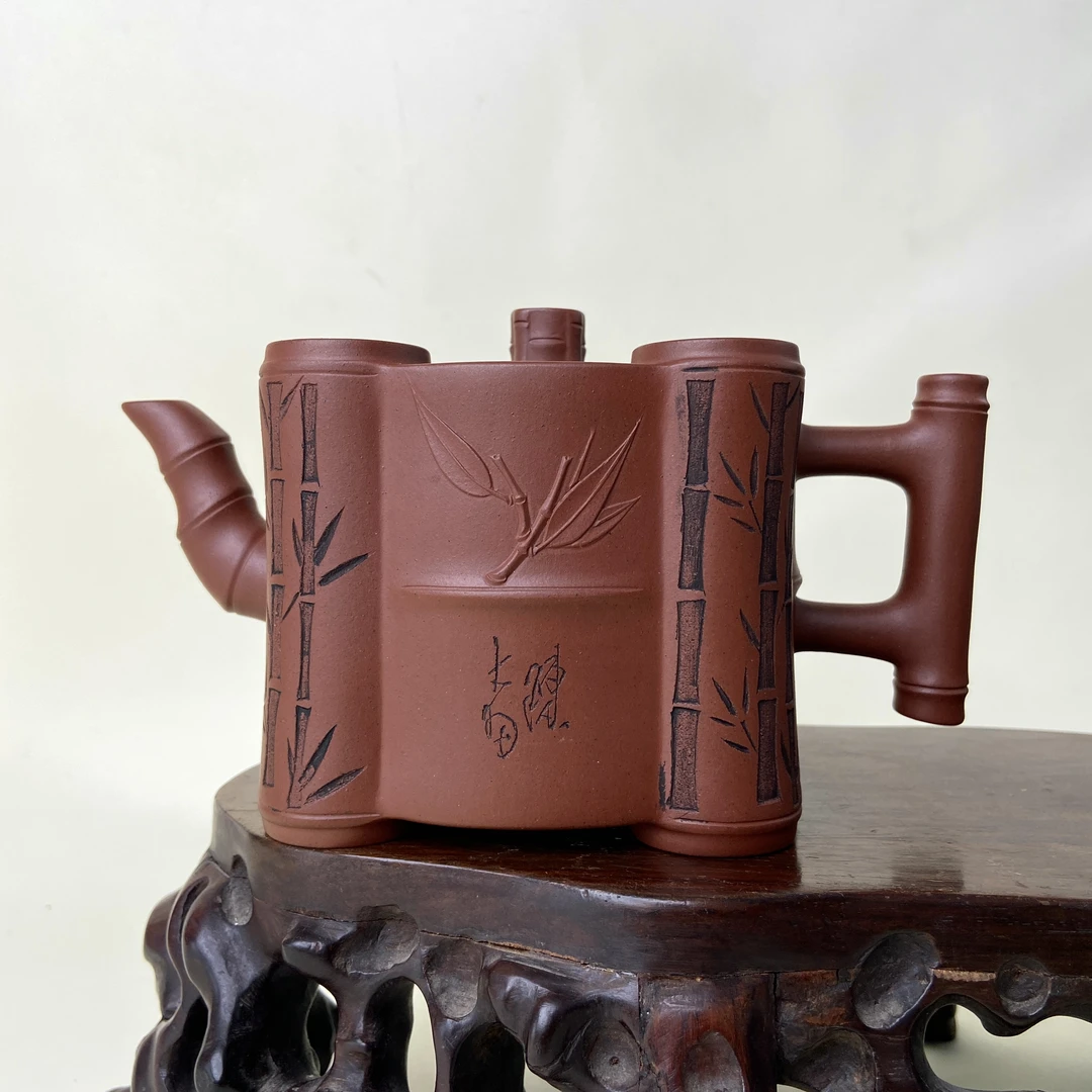 宜兴手工紫砂陶 （徐南）450cc茶壶GS4116-5