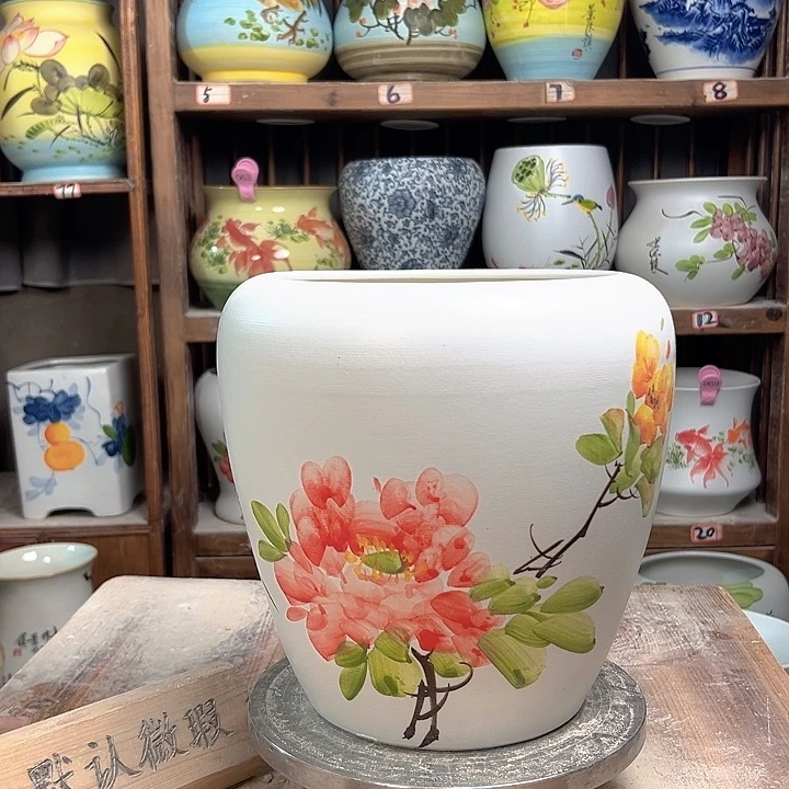 陶苹果牡丹陶瓷陶瓷陶瓷