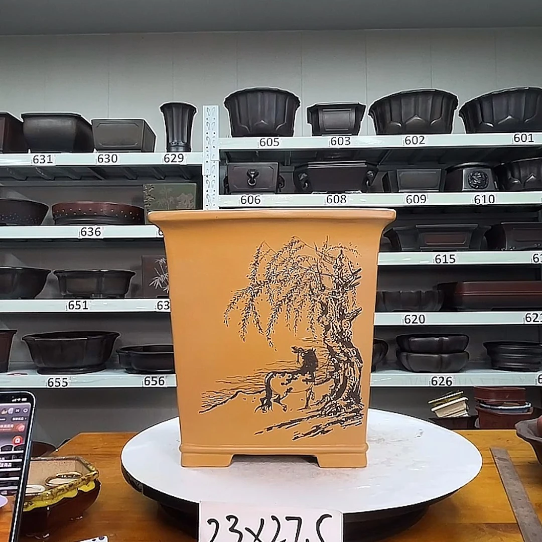紫砂花盆宜兴紫砂28号