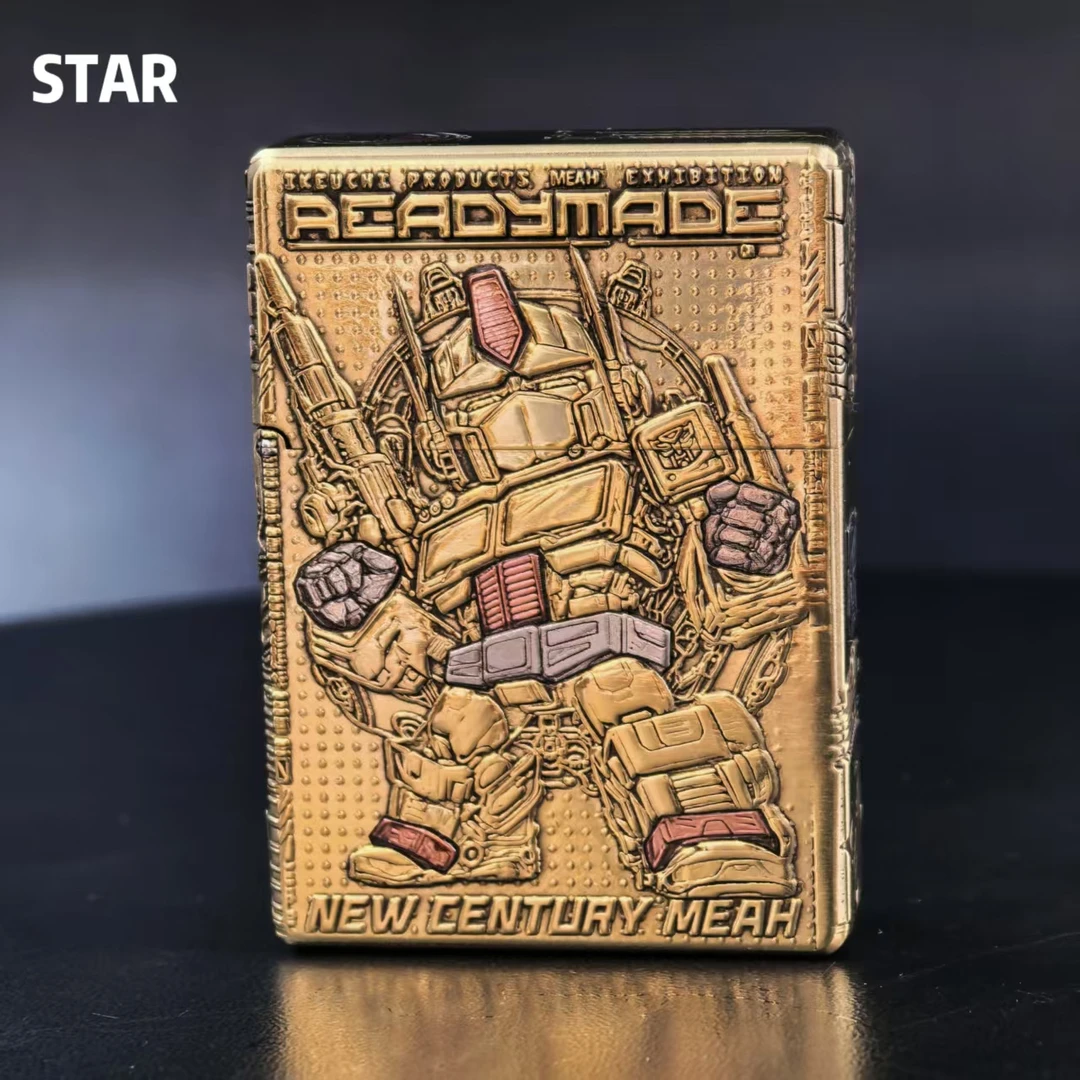 STAR恒星ST9黄铜浮雕镶嵌变形金刚煤油打火机