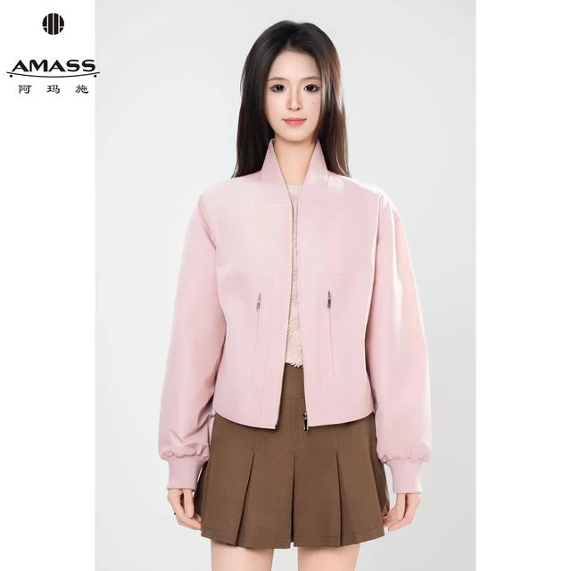 AMASS/阿玛施春秋新款时尚城市运动风棒球服百搭休闲外套女540024