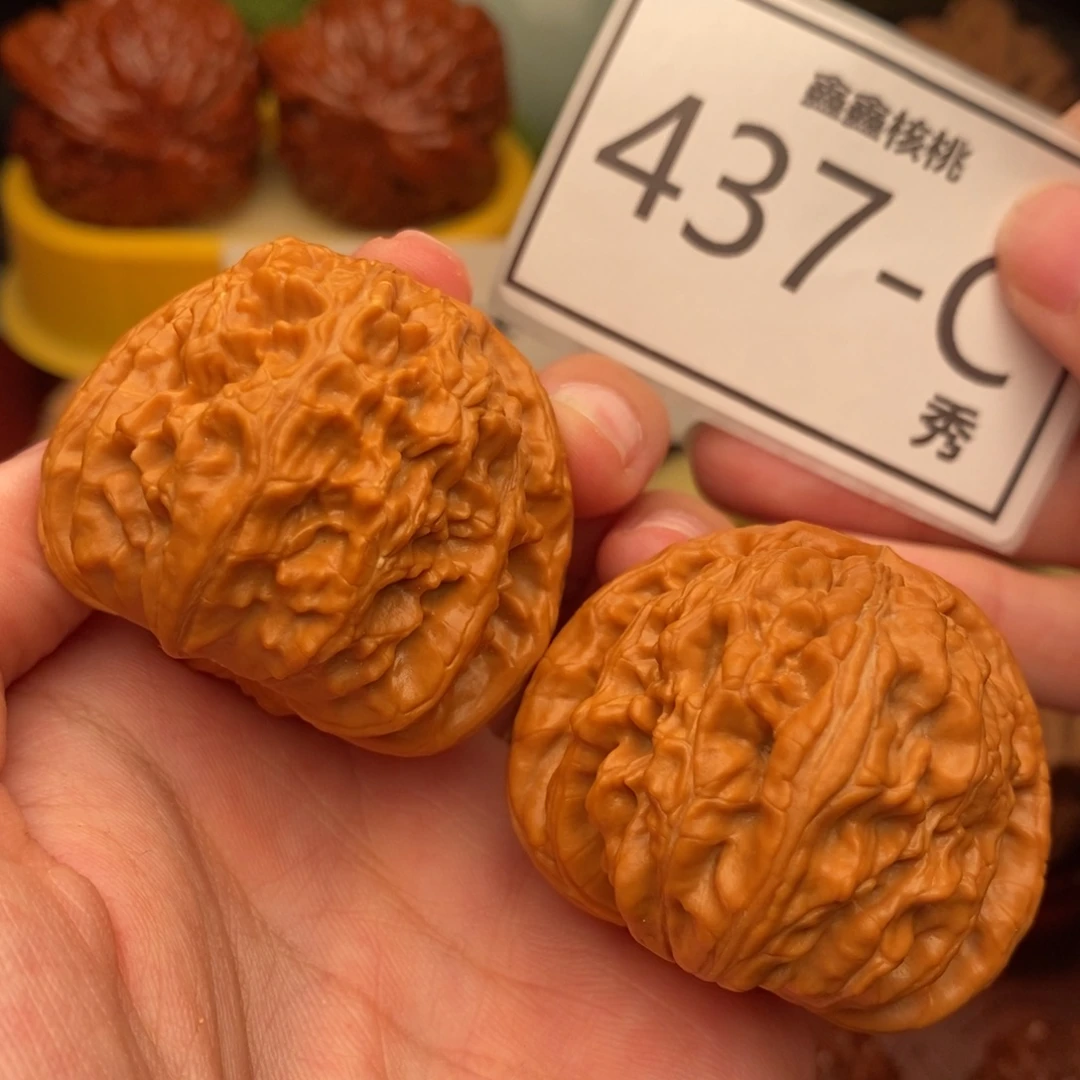 把件文玩核桃白狮42……