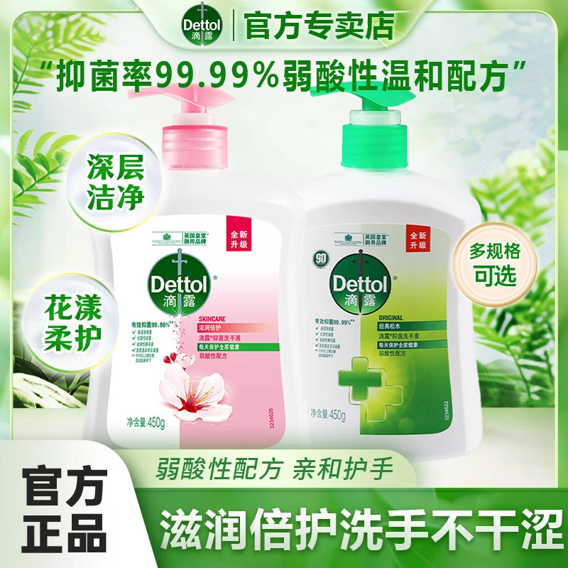 Dettol/滴露清香型抑菌洗手液滋润清洁保湿护手家用公用洗手液
