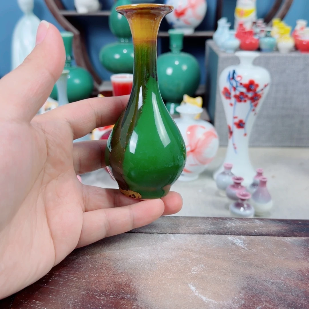陶瓷手工小花器摆件