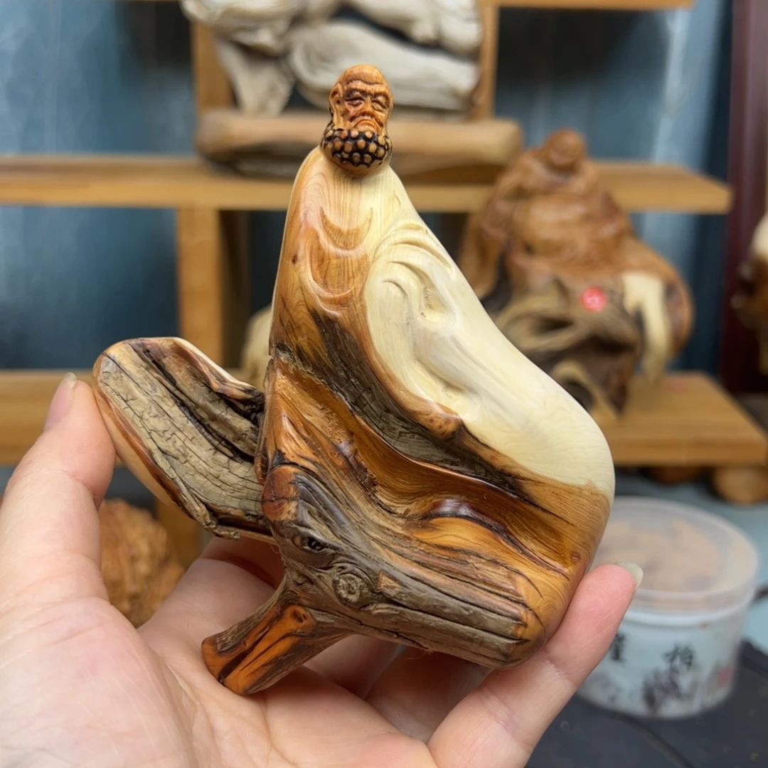 木诚*崖柏木摆件手把件