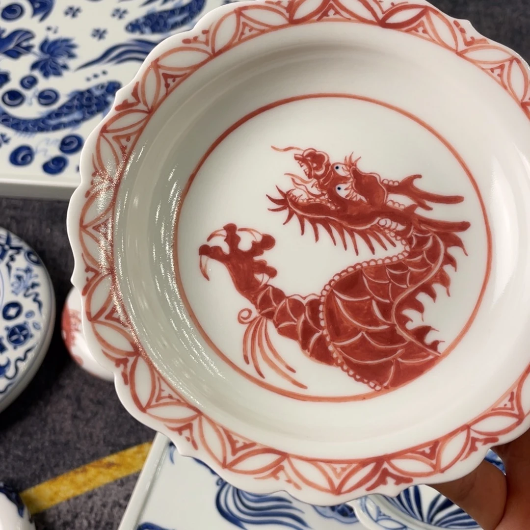 一***秋景德镇陶瓷手工手工手绘