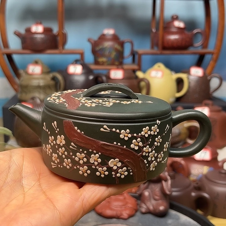 紫砂茶壶微瑕不带证书礼盒150cc