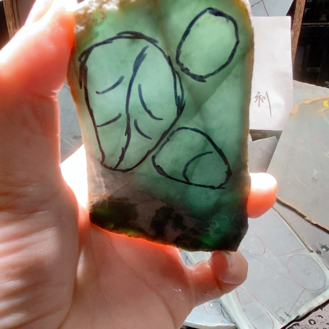 翡翠挂件未镶嵌翡翠原料03