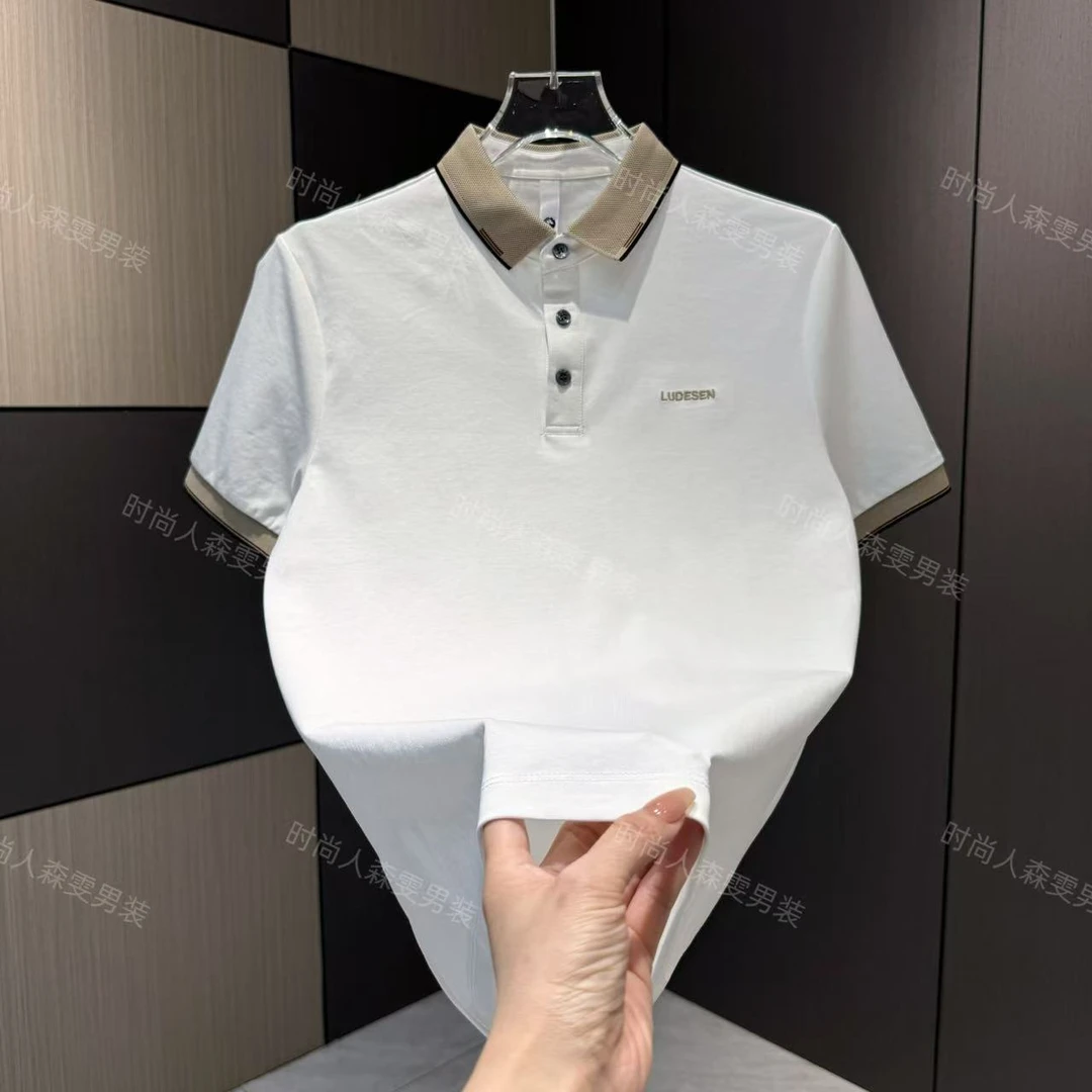 春夏男士商务简约气质感时尚POLO衫82233