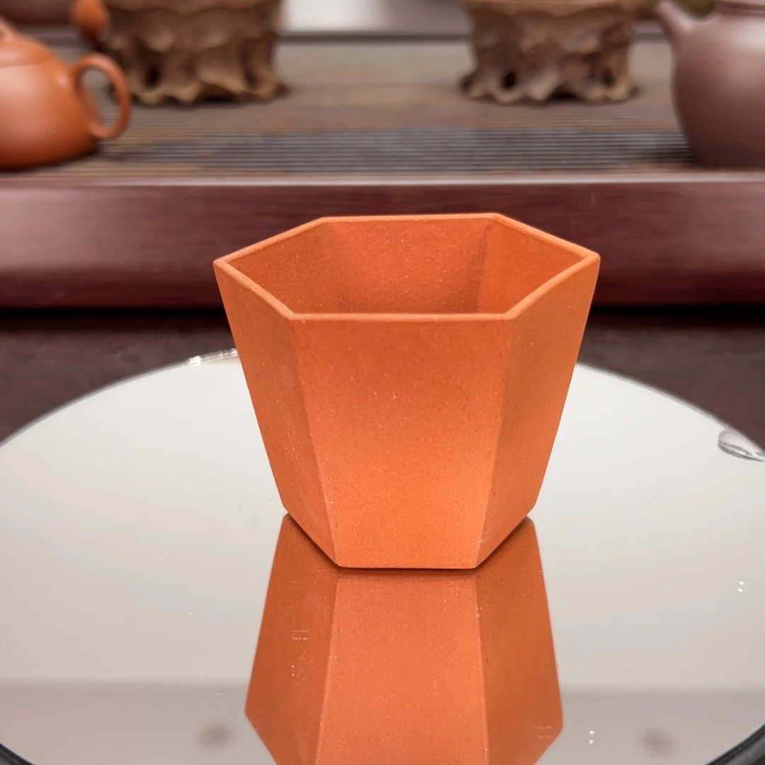 茶壶紫砂粗砂红泥主人杯