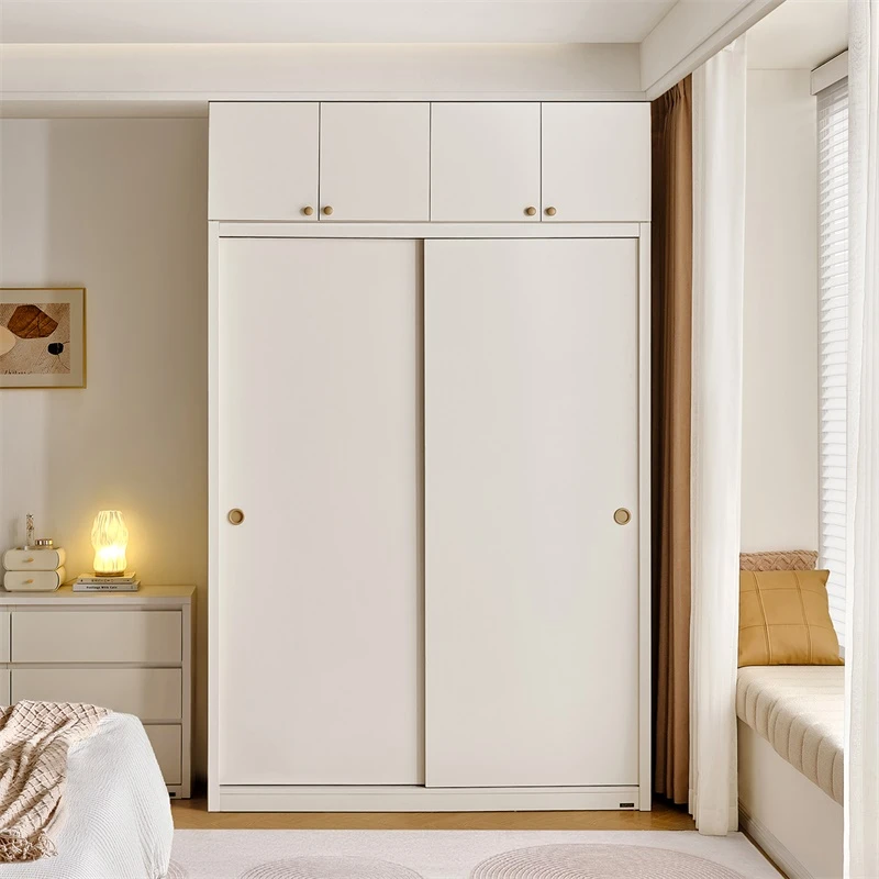 全友家居现代简约推拉门简易衣柜卧室家用小户型移门衣橱