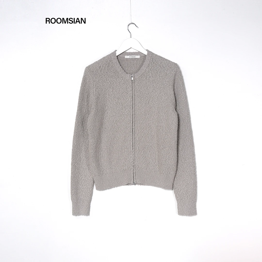 Roomisan26早春【大肚纱设计师拉链毛衣.ins博主风极简清冷】26010