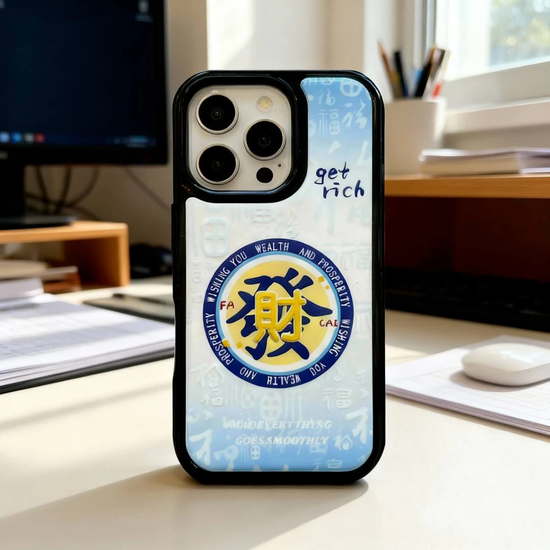 发财上上签国风创意国学文化手机壳IPhone17/16/15ProMax