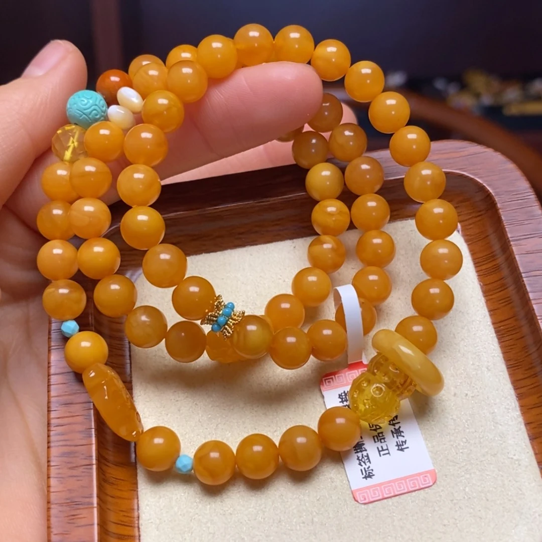 【闪购商品】蜜蜡手链未镶嵌手串