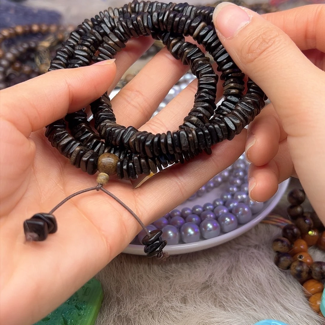 绿水晶手链银S925镶嵌