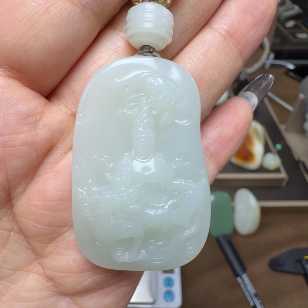 和田玉未镶嵌挂件