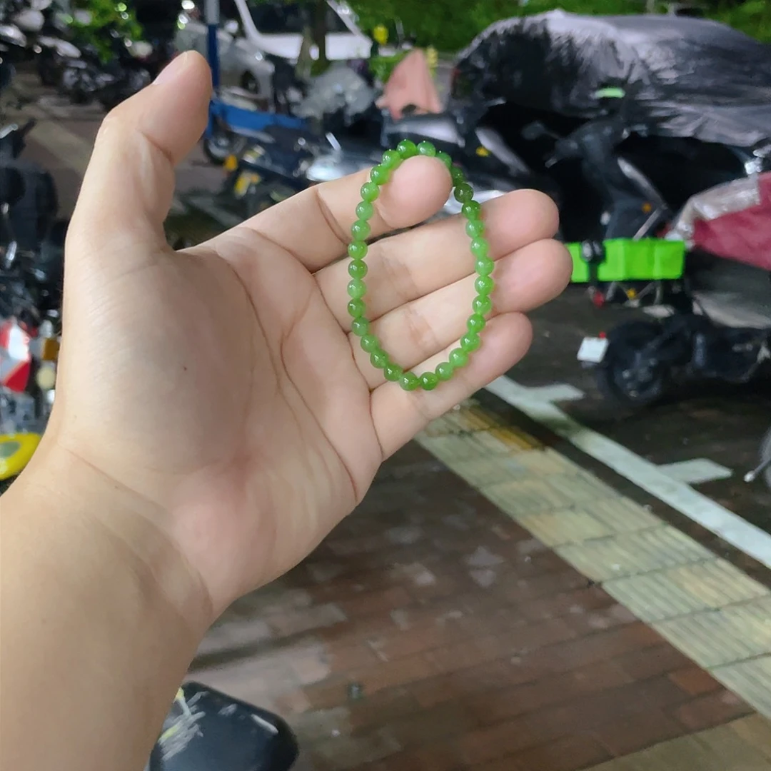 手链未镶嵌和田玉（碧玉）