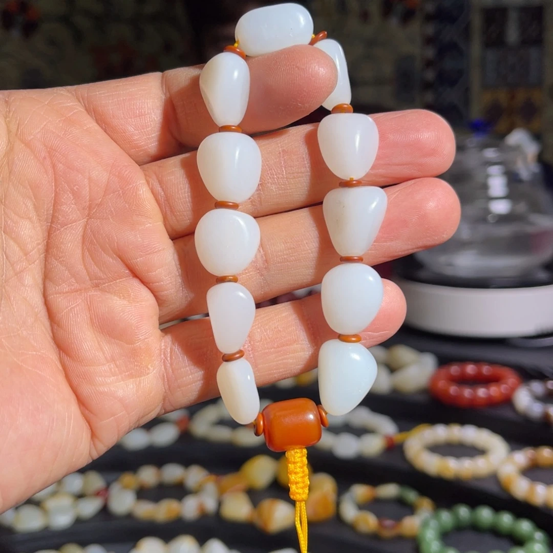 和田玉未镶嵌手链