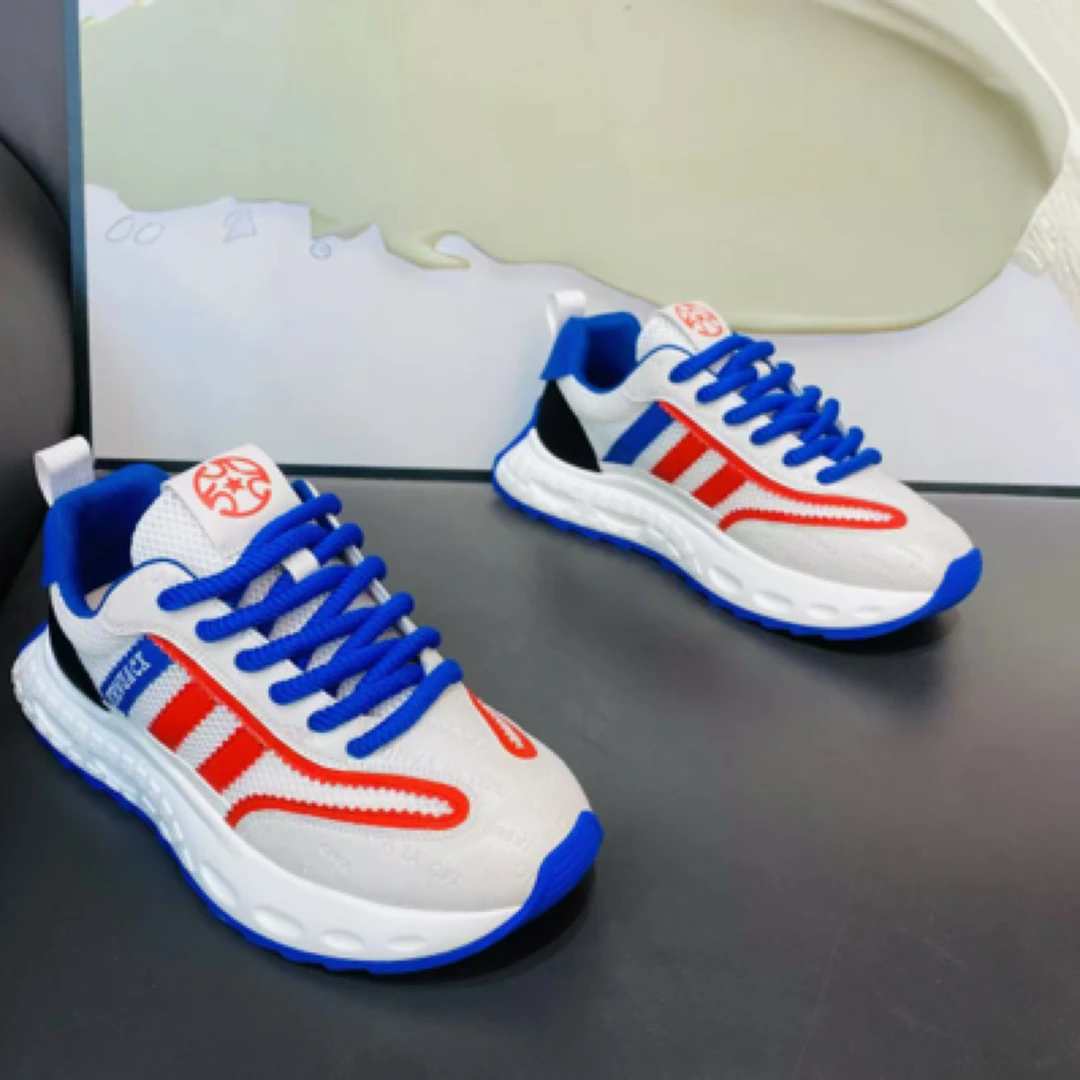 «广州潮品»888-196痞帅潮流时尚透气系带网面鞋百搭潮鞋男鞋软底