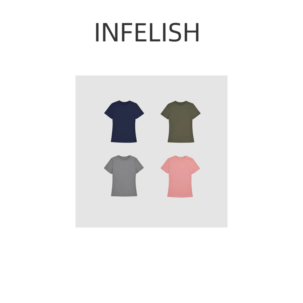 晓夏自制 "零压Tee" 集色入 显廋小蛮腰 可机洗超弹裸感短袖T恤