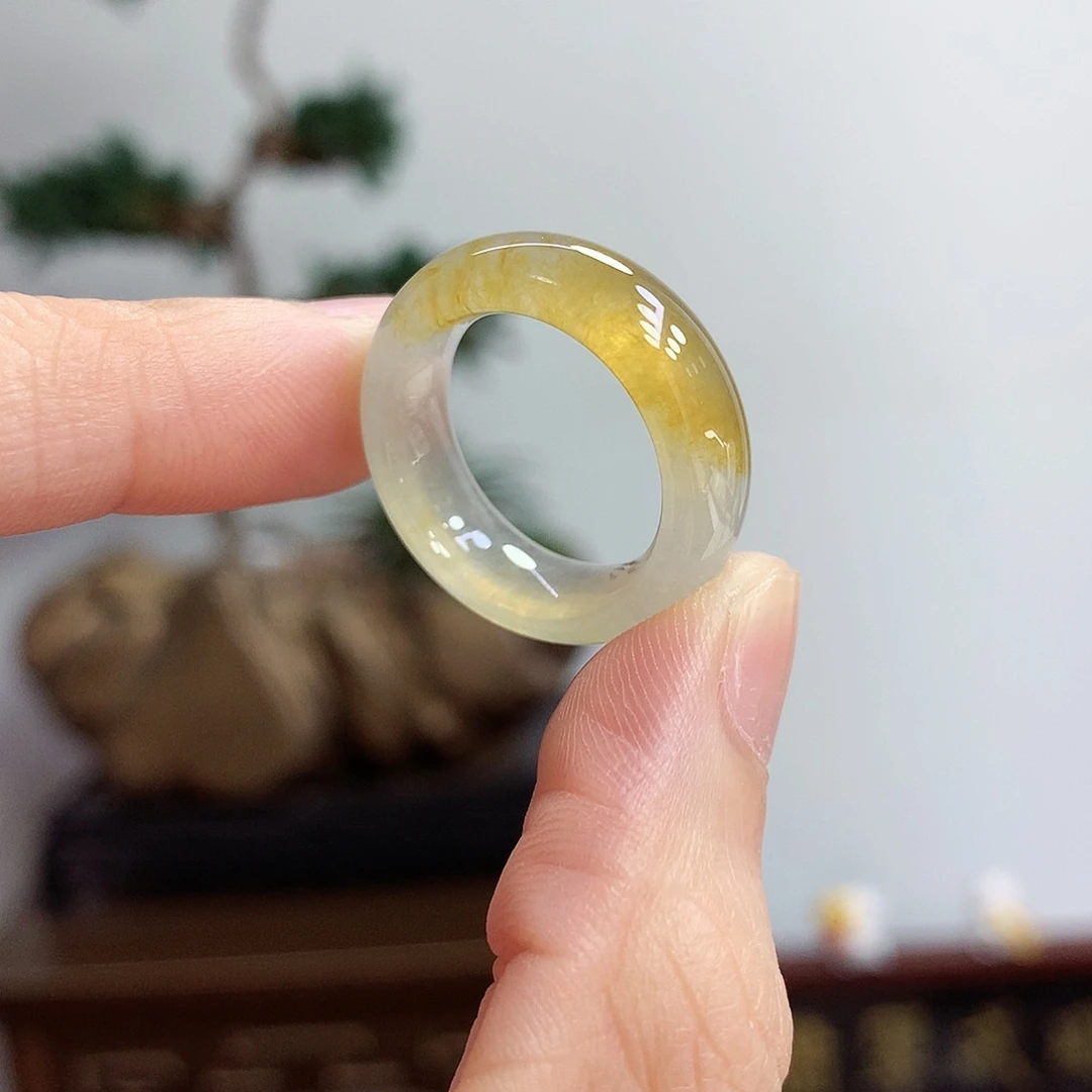 未镶嵌戒指翡翠13-14号