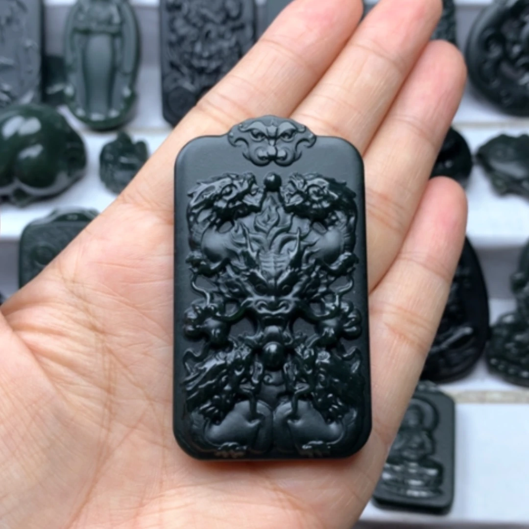 【闪购商品】颈饰未镶嵌和田玉t****懂双面雕刻