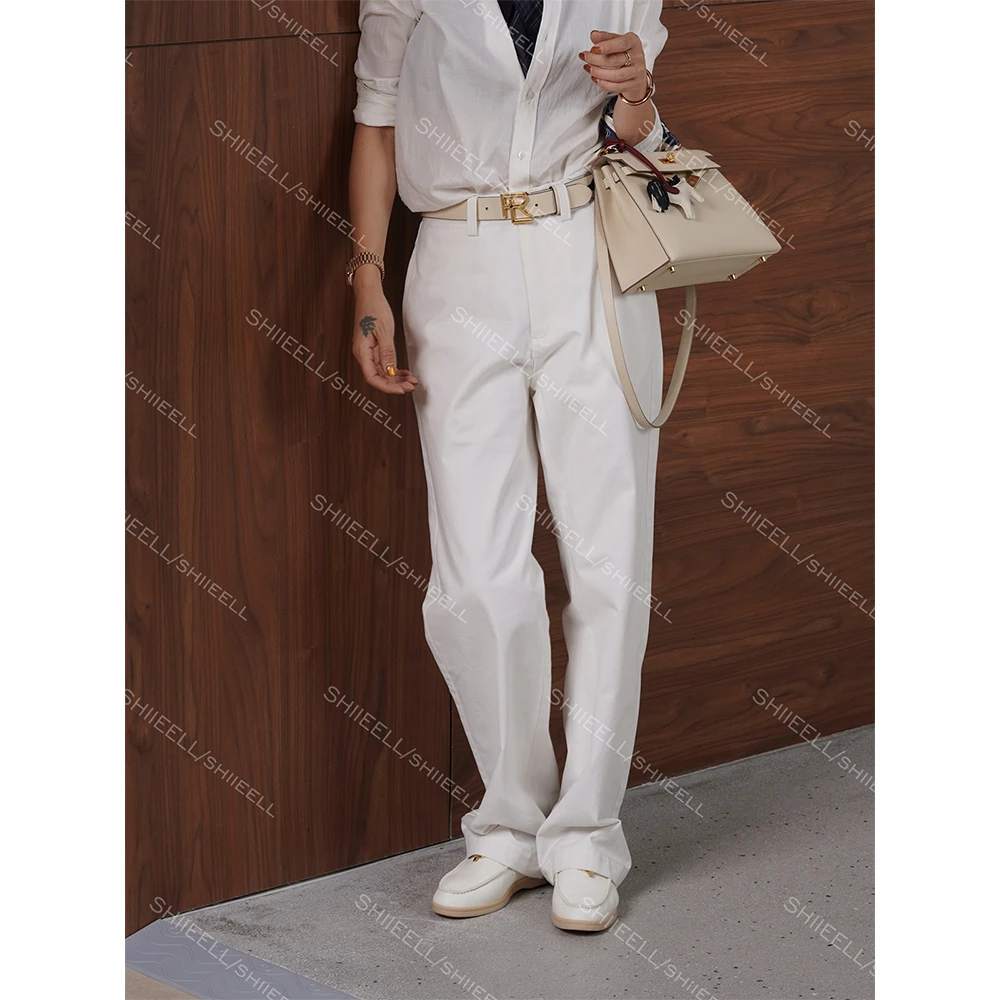 SHIIEELL【老钱温网裤】时尚百搭直筒休闲裤W891C