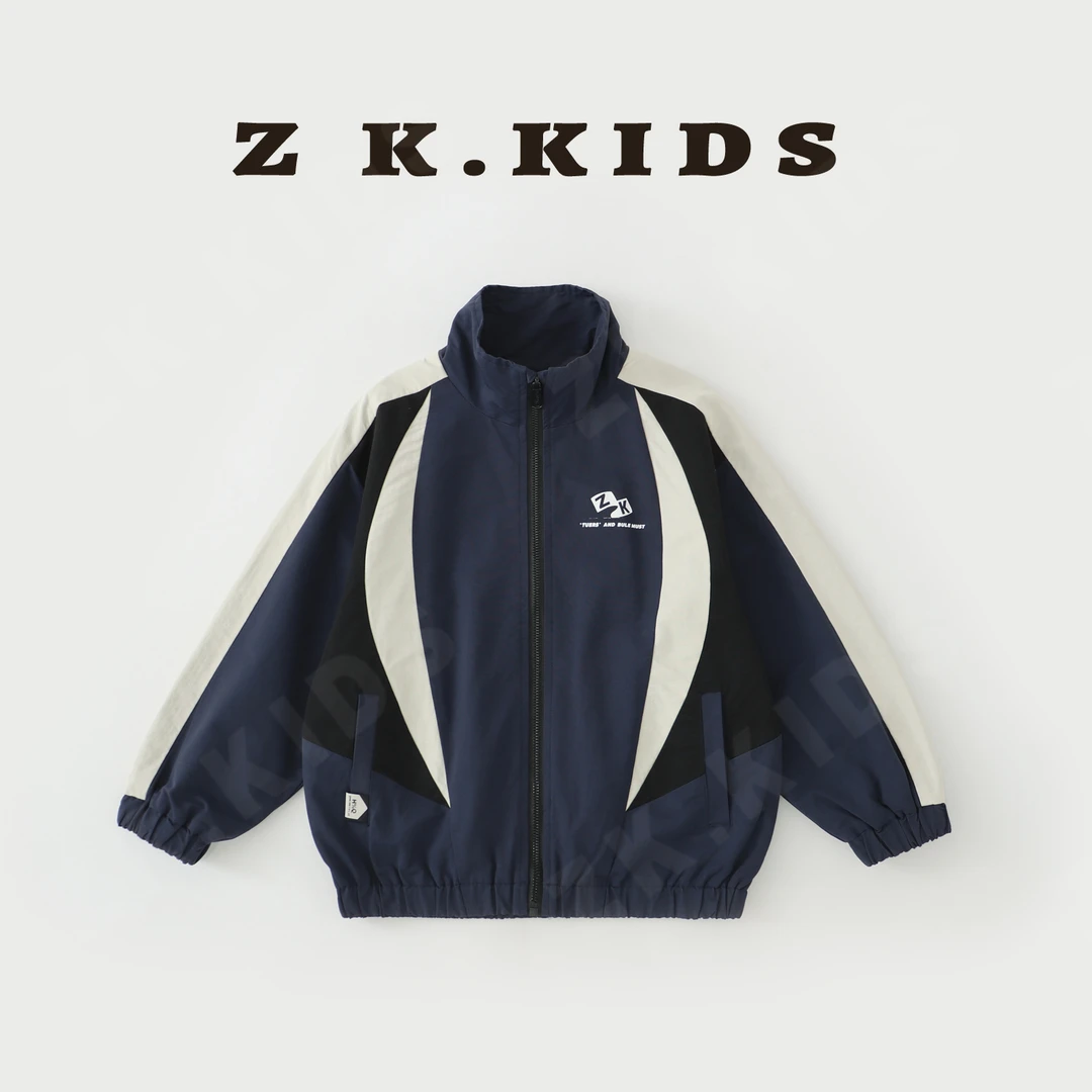 【Z＆K】春款男童韩系休闲洋气韩版拼色帅气外套ZK-3221151