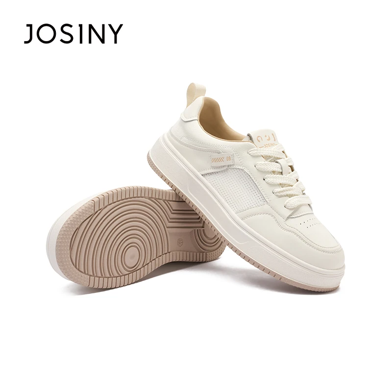 卓诗尼小白鞋女2025夏季新款透气板鞋百搭网鞋女款运动休闲鞋板鞋