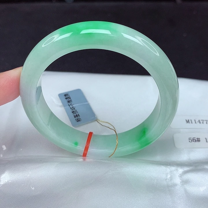 翡翠未镶嵌手镯55圈776
