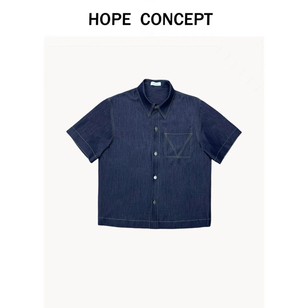 25132#HOPECONCEPT小众设计 日常休闲衬衫