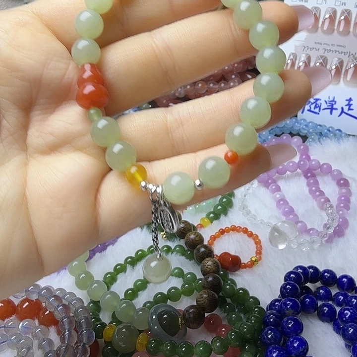 和田玉（青玉）未镶嵌手链和田玉手链