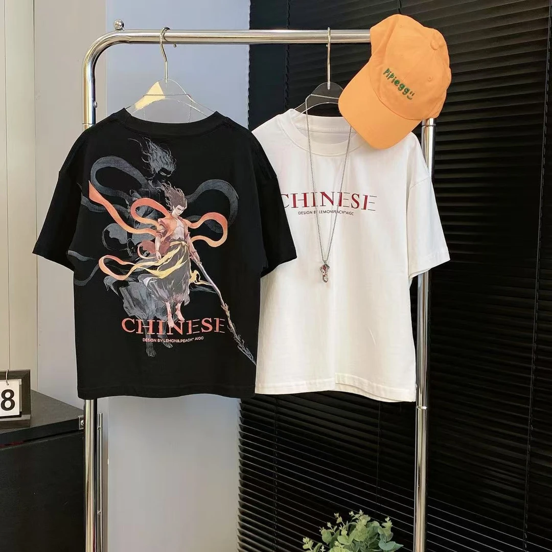 【嘟妈童装】2025儿童夏季短袖中大童卡通T恤男童宽松上衣3537